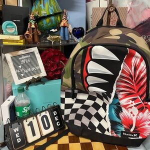 Hurley Graphic Backpack, Print Mashup, One Size